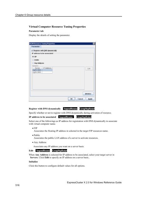 ExpressCluster X 2.0 for Windows Reference Guide - Nec