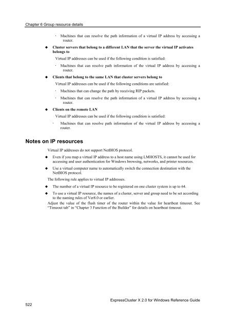 ExpressCluster X 2.0 for Windows Reference Guide - Nec