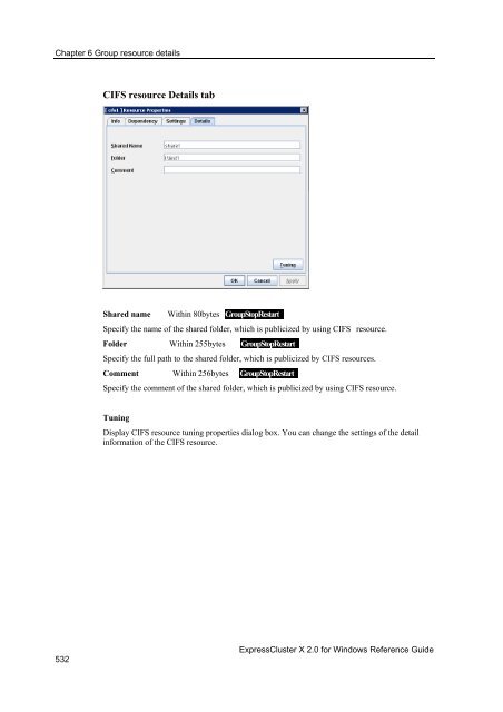 ExpressCluster X 2.0 for Windows Reference Guide - Nec