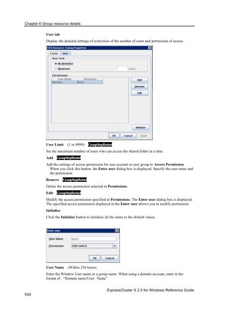 ExpressCluster X 2.0 for Windows Reference Guide - Nec