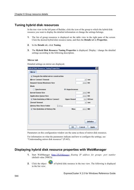 ExpressCluster X 2.0 for Windows Reference Guide - Nec