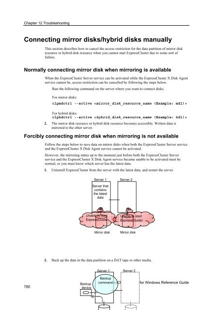 ExpressCluster X 2.0 for Windows Reference Guide - Nec