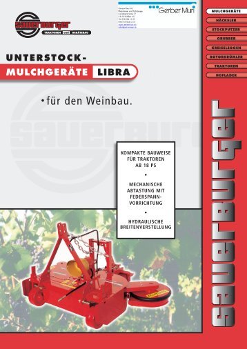 UNTERSTOCK- MULCHGERÄTE LIBRA