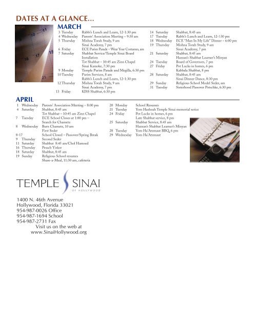 Sinai for web Mar-Apr 09:Layout 1.qxd - Temple Sinai of Hollywood