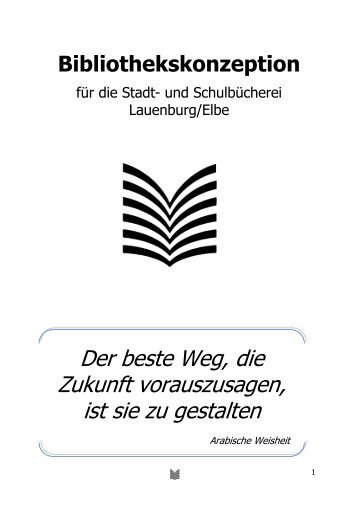 Bibliothekskonzeption - Stadt Lauenburg/Elbe