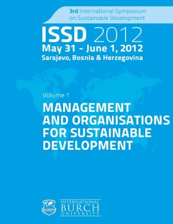 Third International Symposium on Sustainable Development