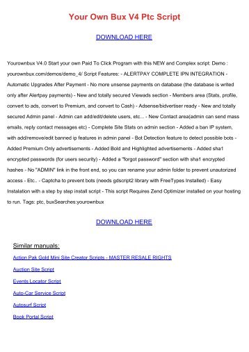 Your Own Bux V4 Ptc Script