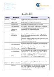 Dokument SEO-Checkliste (PDF) - Ihr Webentwickler