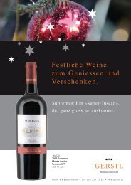 Festliche Weine zum Geniessen und ... - Gerstl Weinselektionen