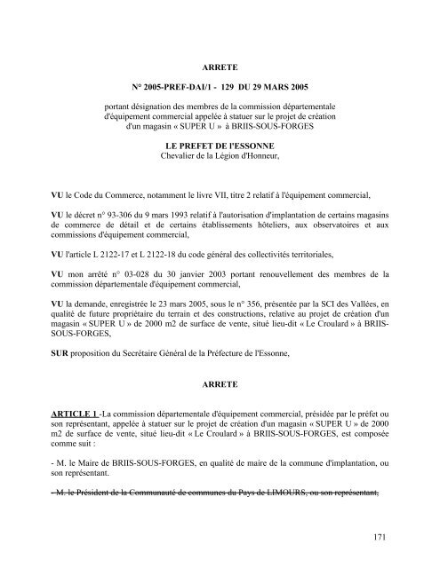 arrete - Services de l'Etat de l'Essonne