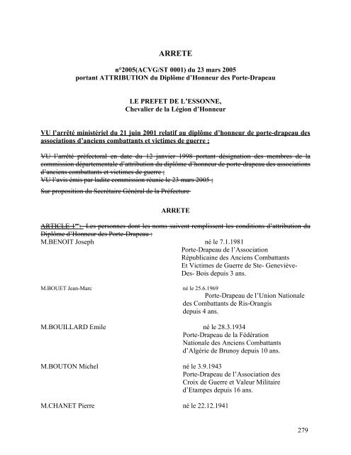 arrete - Services de l'Etat de l'Essonne