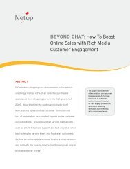 BEYOND CHAT: How To Boost Online Sales with Rich Media ...