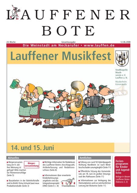 Lauffener Musikfest Stadt Lauffen Am Neckar