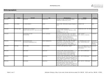 WOHNUNGSLISTE Wohnungsangebote Seite 1 von 7 Idsteiner ...