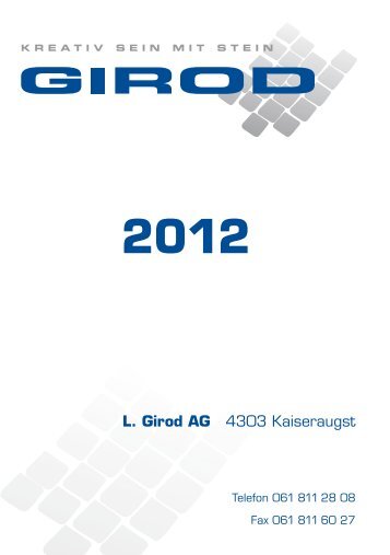 Unternehmer - Preisliste - L. Girod AG