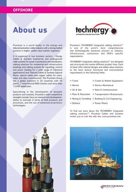 Leaflet Offshore - Prysmian