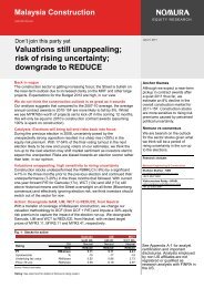 Valuations still unappealing; risk of rising uncertainty; downgrade to ...