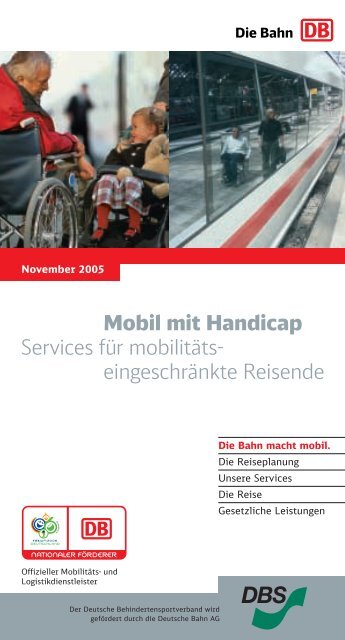 Mobil mit Handicap - Deutsche Bahn AG