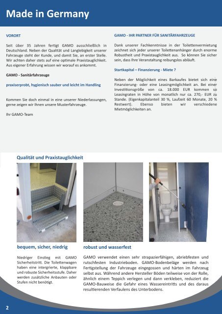 Sanitäranhänger - GAMO Fahrzeugwerke GmbH
