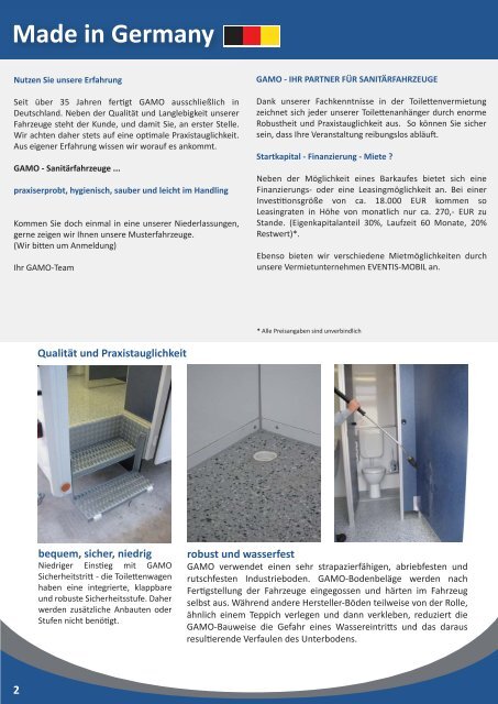 Mobile Toiletten - Sanitär- und Duschfahrzeuge.pdf - GAMO ...