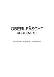 Oberifest-Reglement - Ortsverein Oberwinterthur