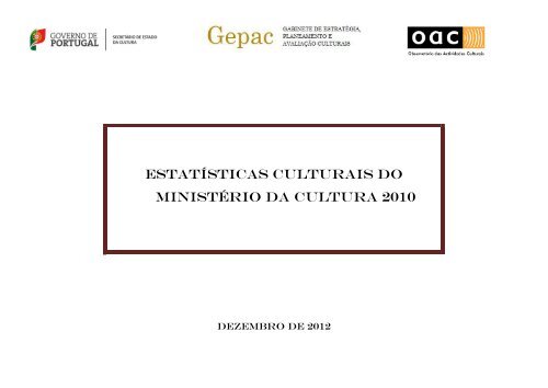 Estatísticas Culturais do Ministério da Cultura 2010