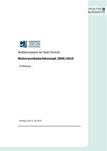 Wohnraumbedarfskonzept 2009/2010 - Gesamtdokument - Chemnitz