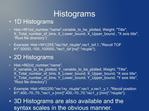 Introduction into ROOT and LMF2ROOT