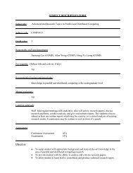 Advanced and Research Topics in Parallel and Distributed