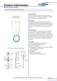 PTC / Thermistor - Reissmann Sensortechnik GmbH