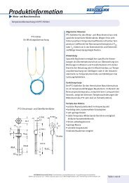 Motor- und Maschinenschutz - Reissmann Sensortechnik GmbH