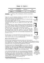 Dalet d / Zahl 4 - Vom Geheimnis der Buchstaben