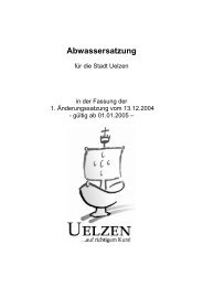 7.3.01 - Abwassersatzung - Stadt Uelzen