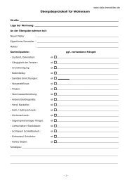 Muster Ubergabeprotokoll