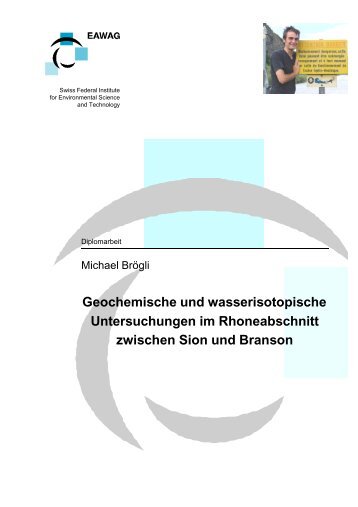 Geochemische und wasserisotopische Untersuchungen im ...