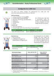 Heaty Professional Serie Großgeräte bis 3.000 ... - UWS Technologie