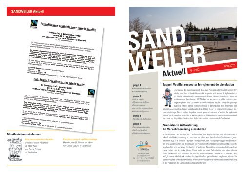 SANDWEILER Aktuell