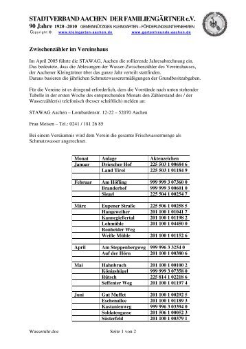 PDF-Format - Stadtverband Aachen der Familiengärtner eV