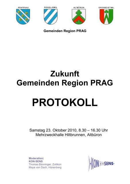 Gemeinden Region PRAG Zukunft Gemeinden Region PRAG ...