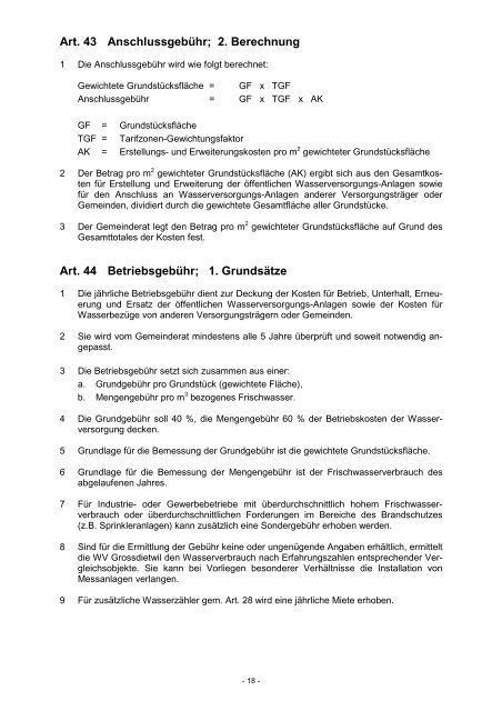 Wasserversorgungs-Reglement - Gemeinde Grossdietwil