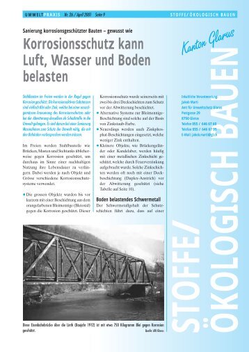 Korrosionsschutz kann Luft, Wasser und Boden ... - Kanton Zürich