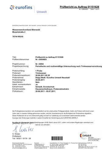 5588 - Wasserzweckverband Bienwald