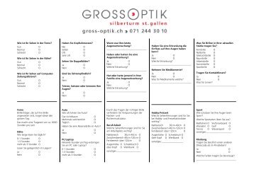 Fragebogen - Gross-Optik