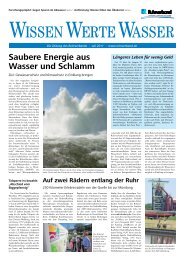 Saubere Energie aus Wasser und Schlamm - Ruhrverband