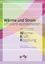 Wärme und Strom effizient kombinieren Wärme- Kraft- Kopplung - V3E