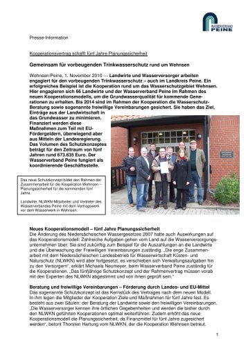 Rund ums Wasserwerk Wehnsen - Wasserverband Peine