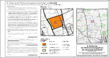 8. Änderung des Flachennutzungsplanes der Gemeinde Schafstedt für