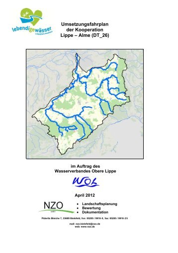 Umsetzungsfahrplan der Kooperation Lippe – Alme (DT_26)