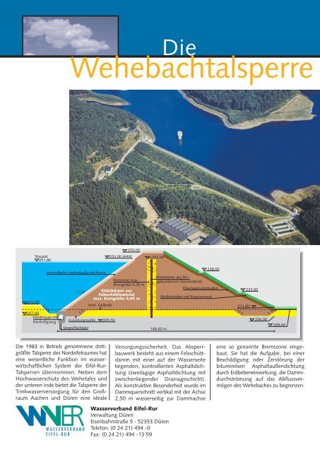 Wehebachtalsperre - Wasserverband Eifel-Rur