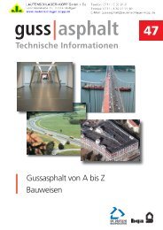 Gussasphalt von A bis Z Bauweisen Technische ... - gussasphalt.de